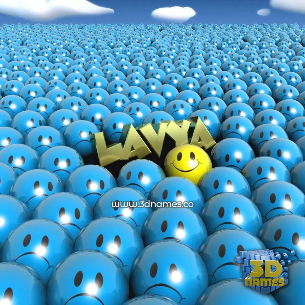 lavya in Special Smileys style - 3D name wallpaper