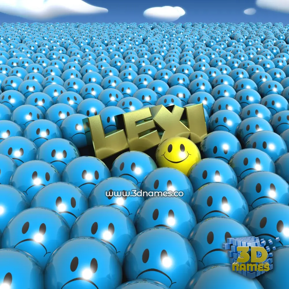 lexi in Special Smileys style - 3D name wallpaper