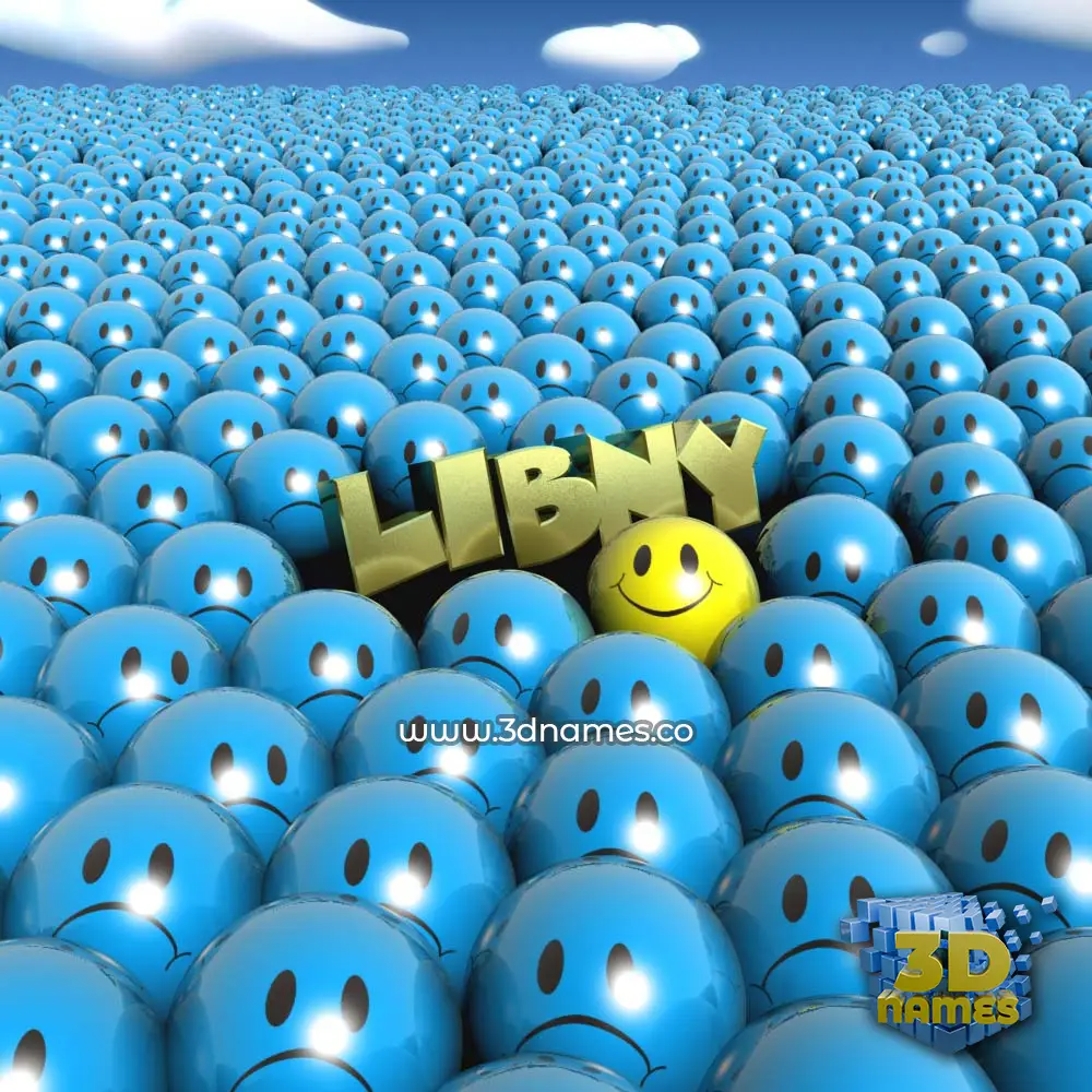 libny in Special Smileys style - 3D name wallpaper