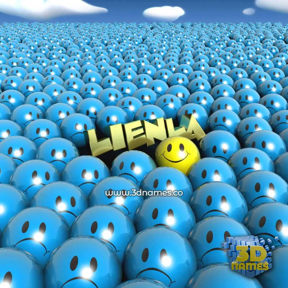 lienla in Special Smileys style - 3D name wallpaper
