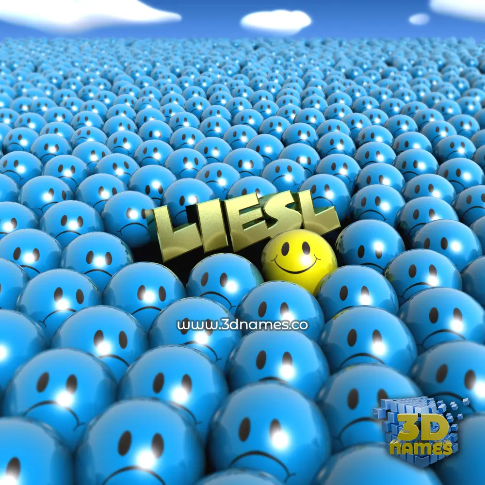 liesl in Special Smileys style - 3D name wallpaper