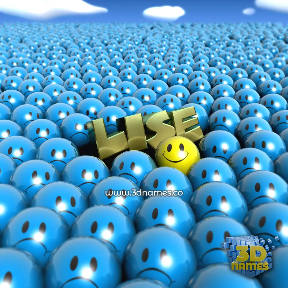 lise in Special Smileys style - 3D name wallpaper