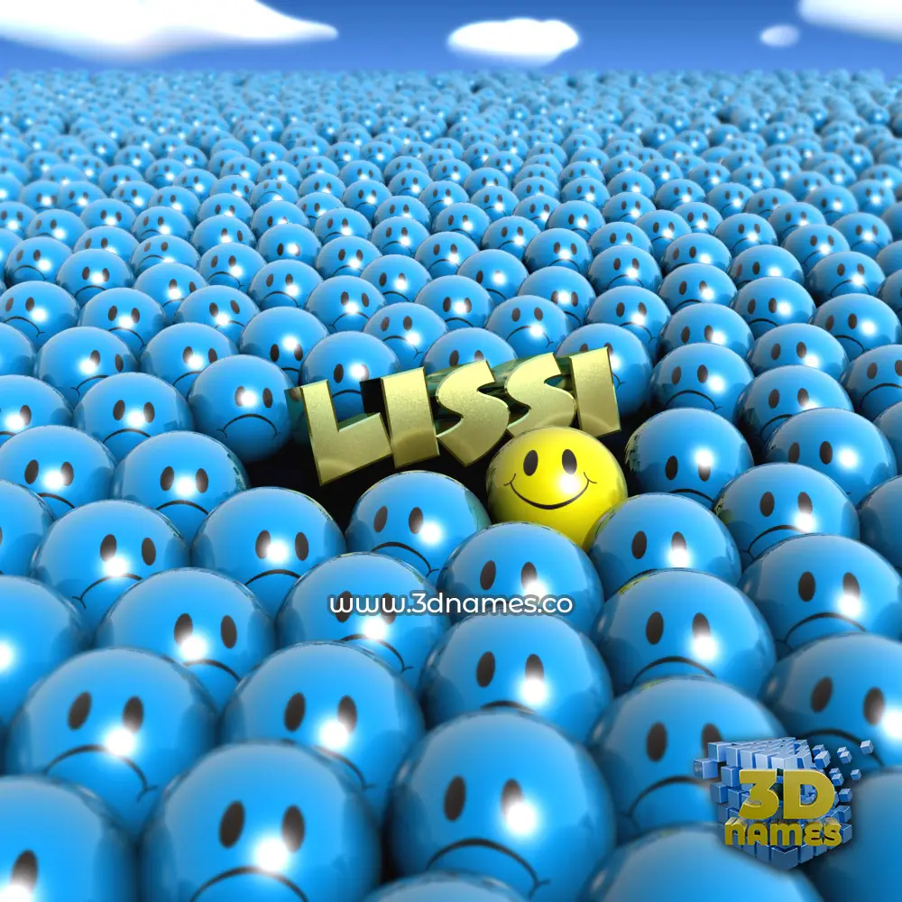 lissi in Special Smileys style - 3D name wallpaper