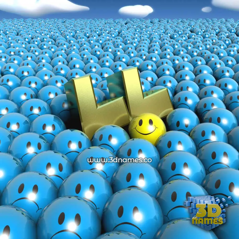 ll in Special Smileys style - 3D name wallpaper