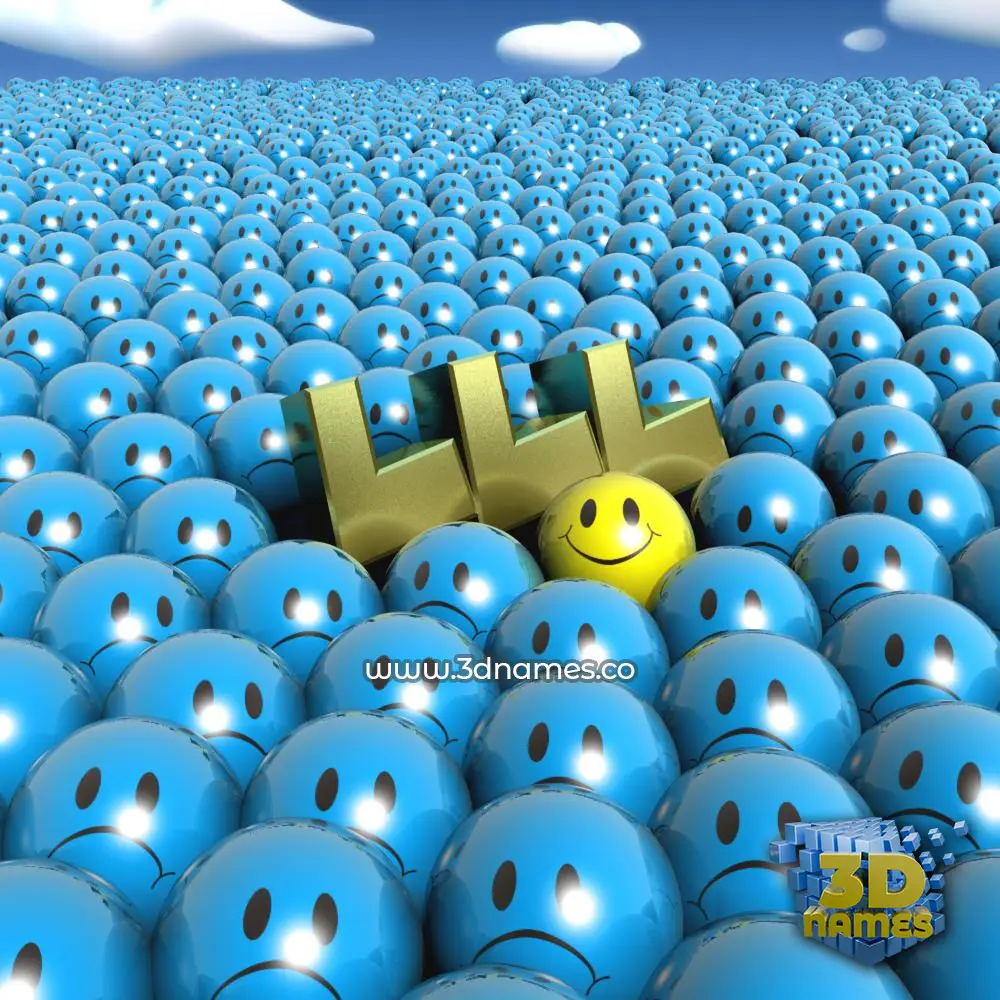 lll in Special Smileys style - 3D name wallpaper