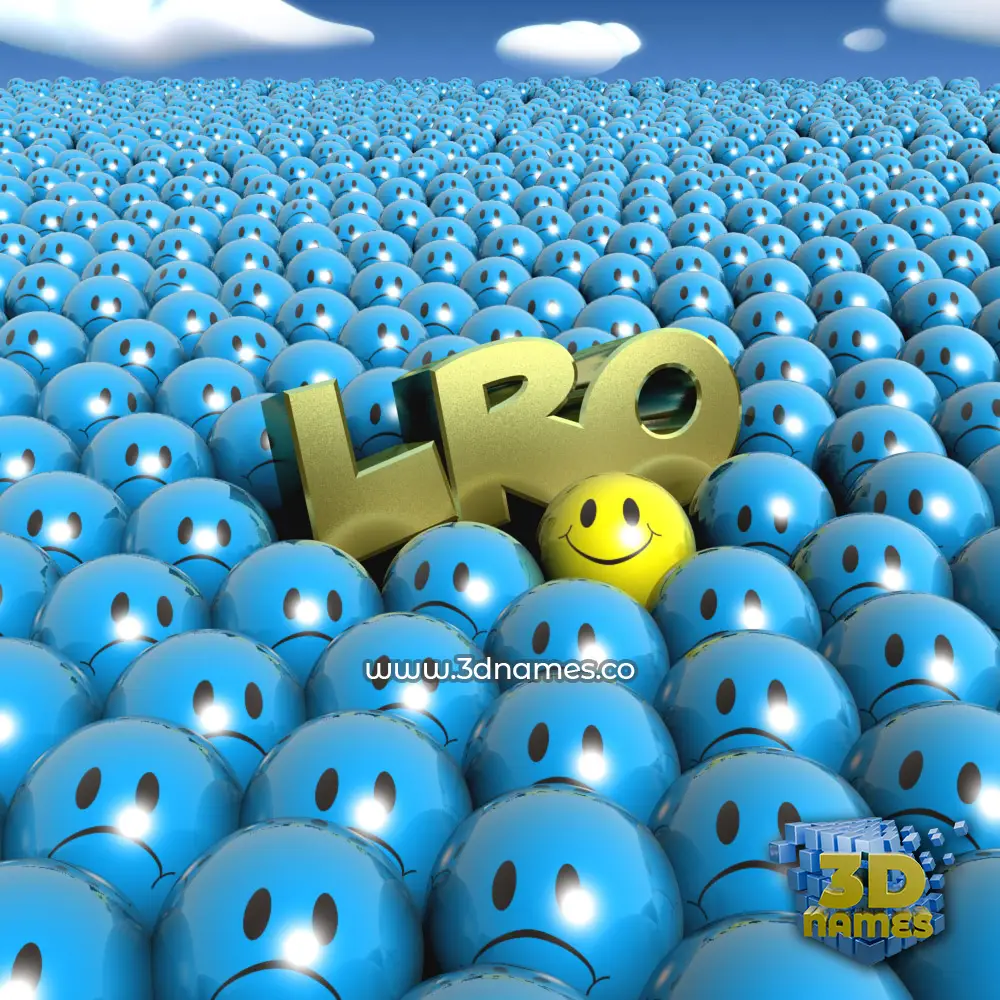 lro in Special Smileys style - 3D name wallpaper