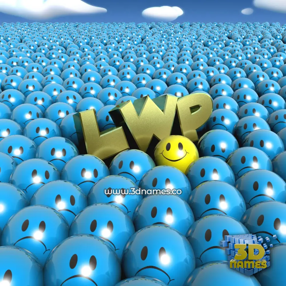 lwp in Special Smileys style - 3D name wallpaper