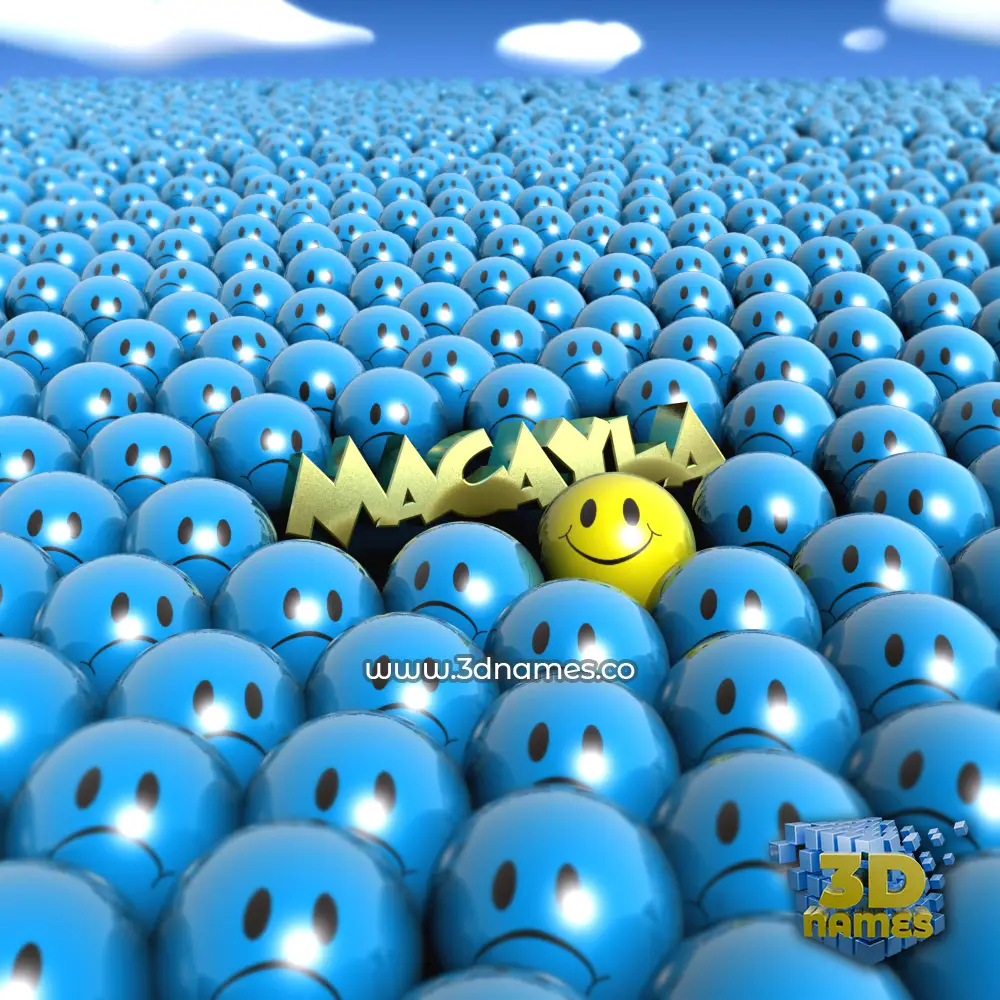 macayla in Special Smileys style - 3D name wallpaper