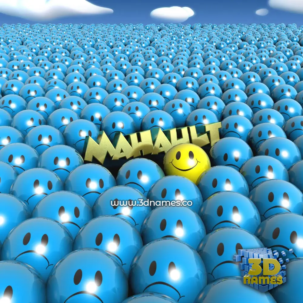 mahault in Special Smileys style - 3D name wallpaper