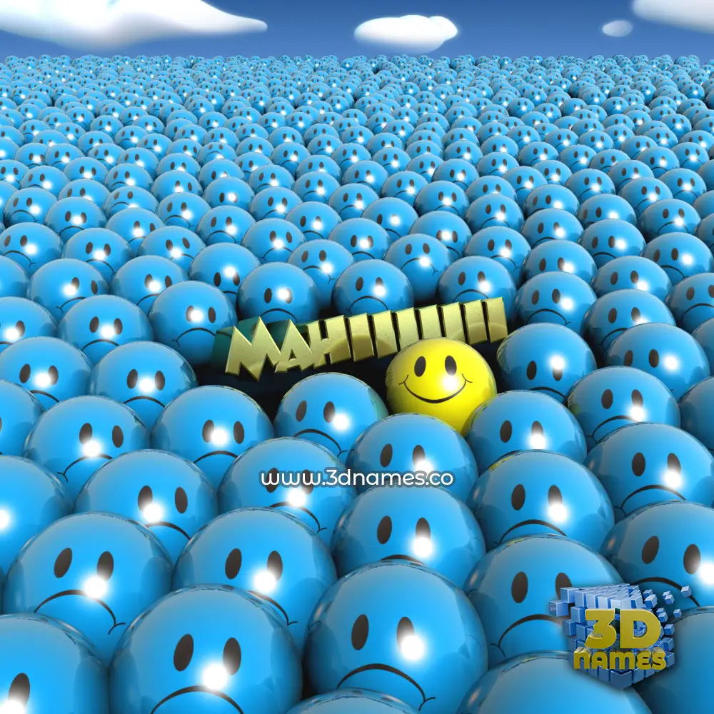 mahiiiiiii in Special Smileys style - 3D name wallpaper