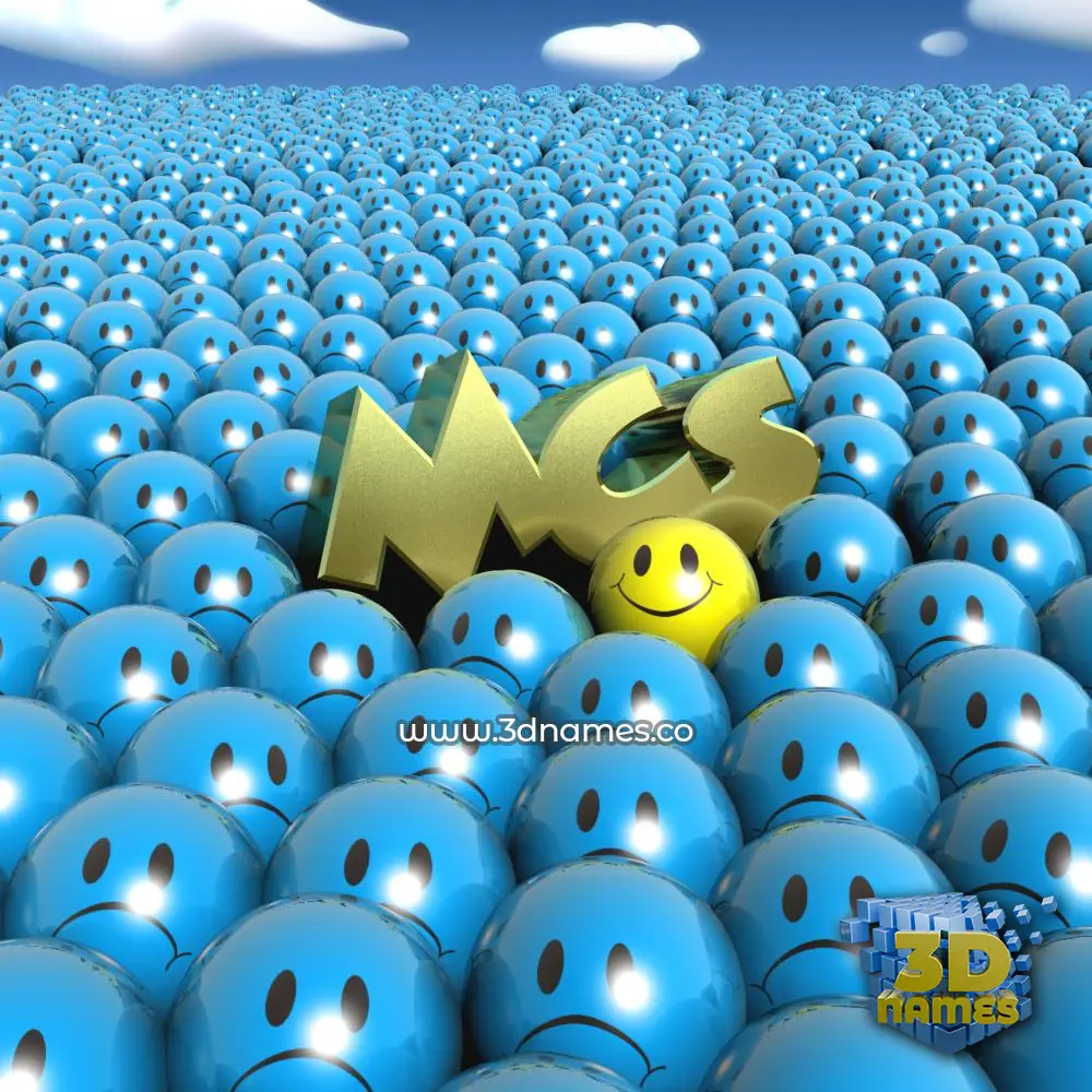 mcs in Special Smileys style - 3D name wallpaper