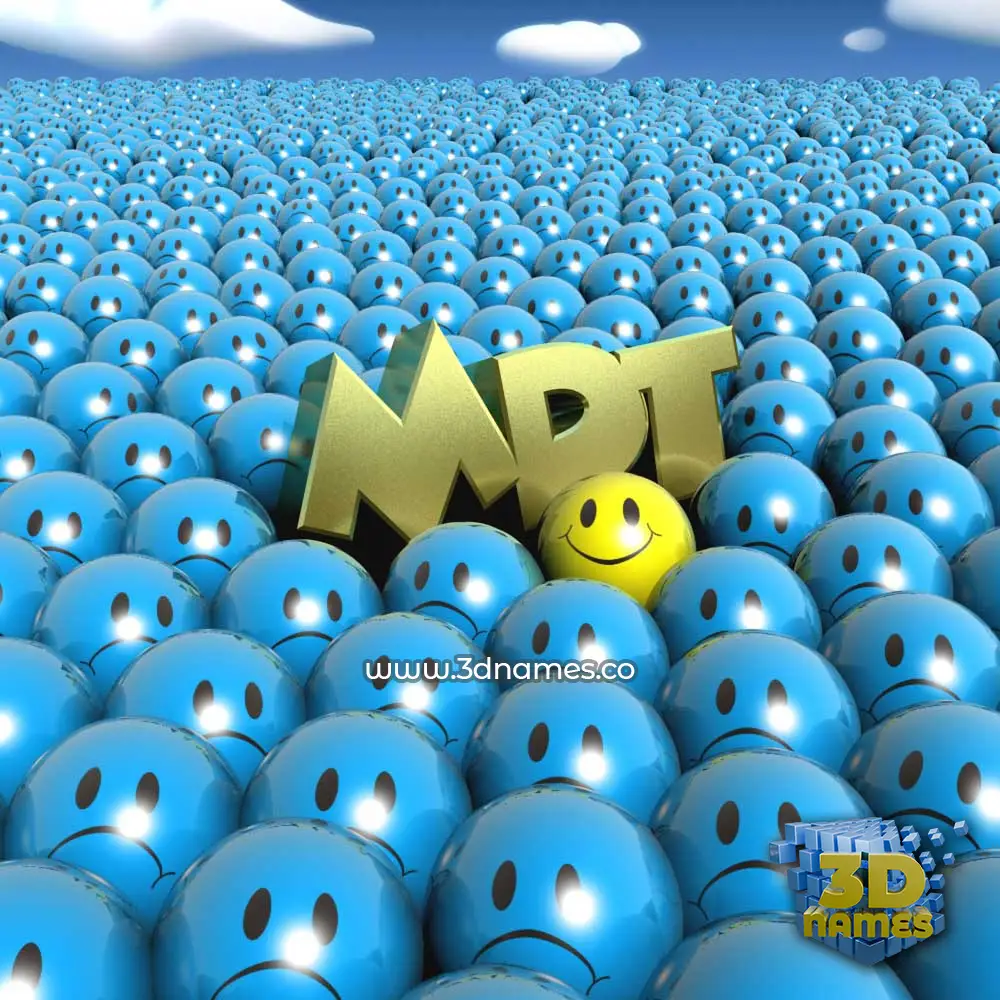 mdt in Special Smileys style - 3D name wallpaper