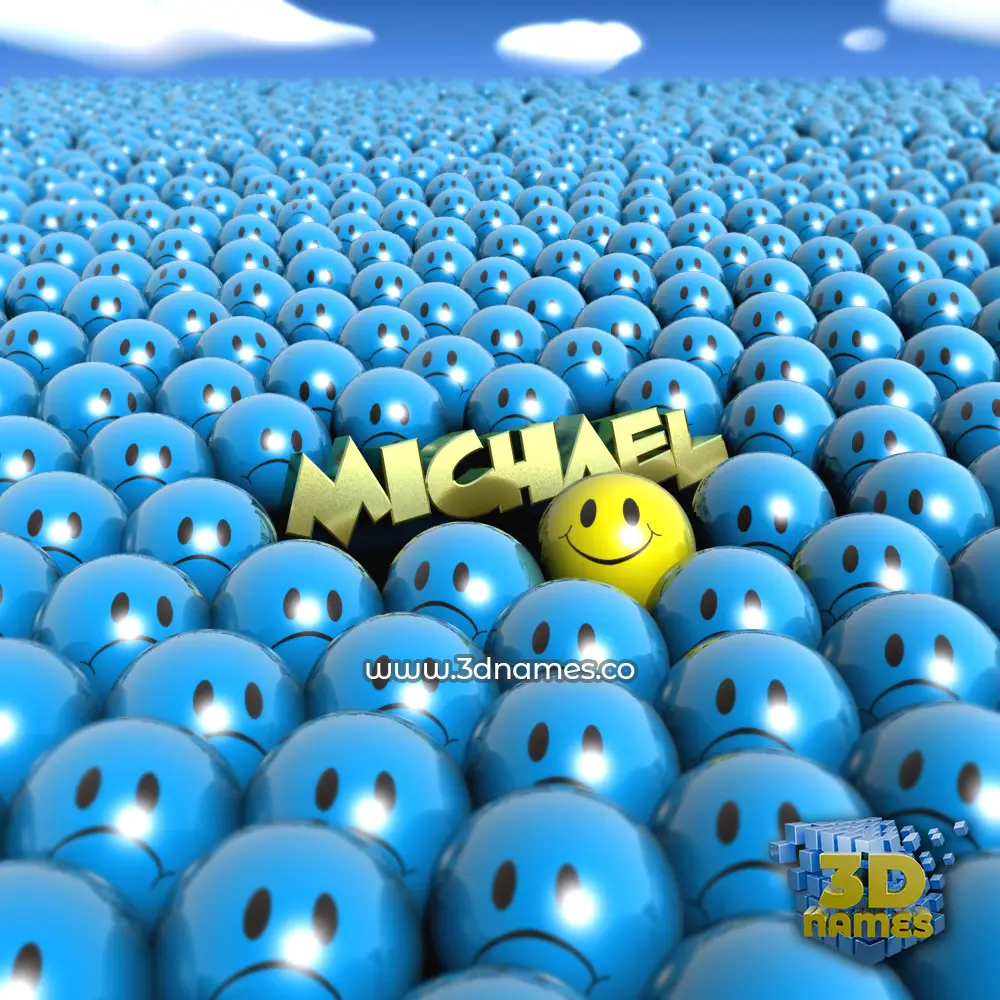 michael in Special Smileys style - 3D name wallpaper