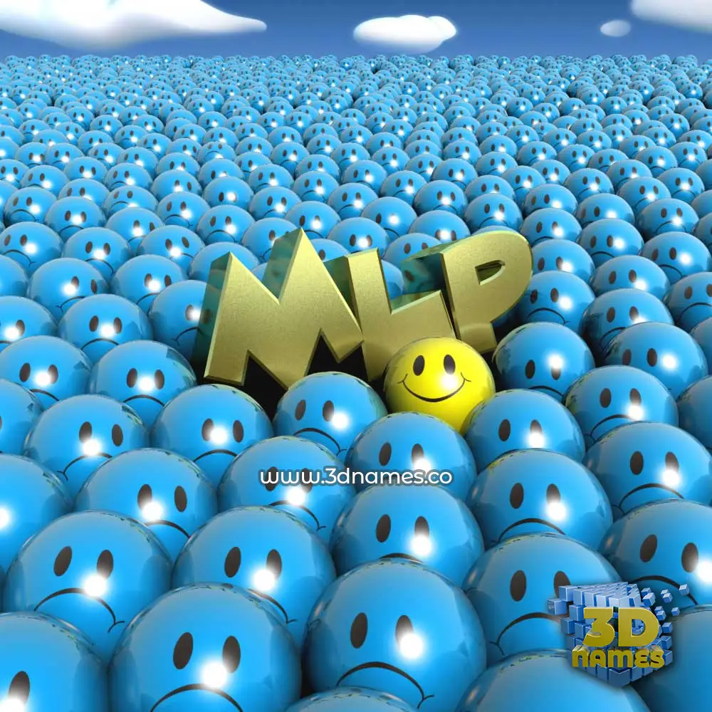 mlp in Special Smileys style - 3D name wallpaper