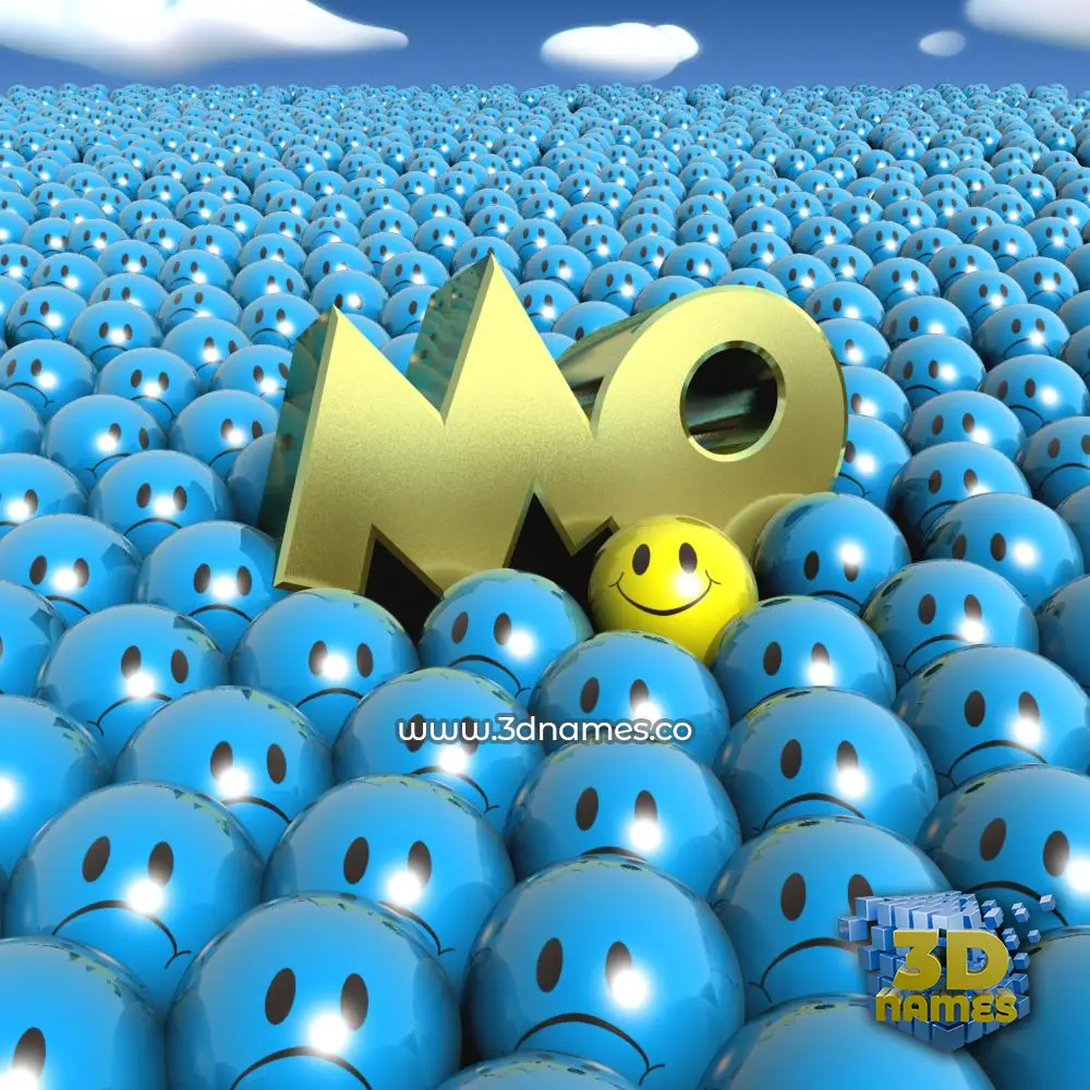 mo in Special Smileys style - 3D name wallpaper