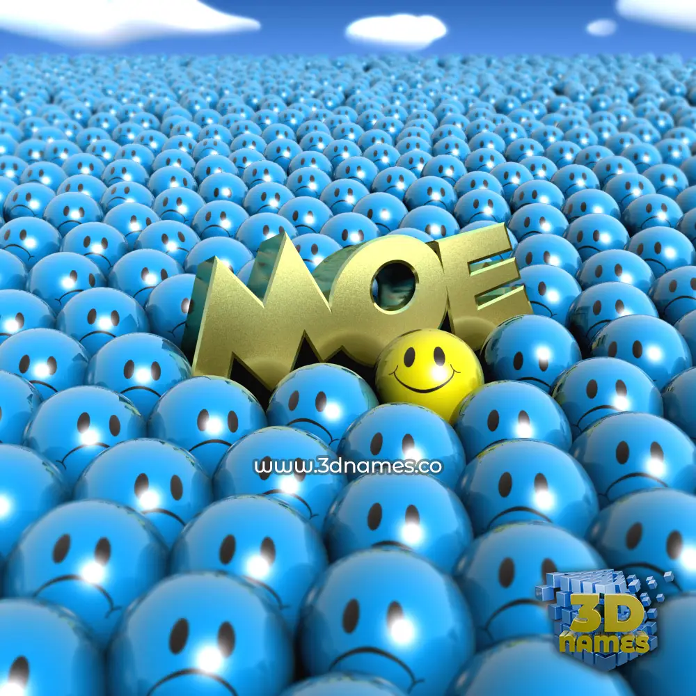 moe in Special Smileys style - 3D name wallpaper