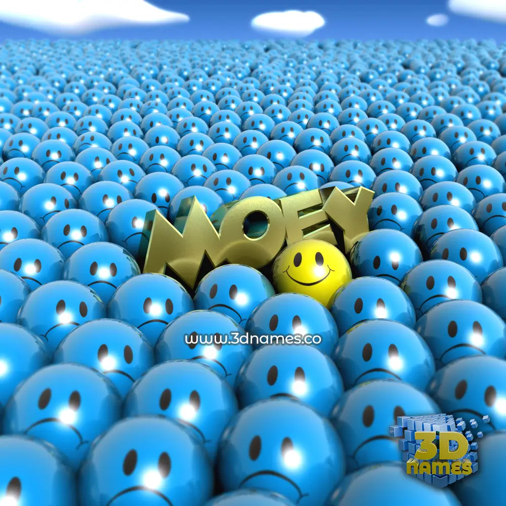 moey in Special Smileys style - 3D name wallpaper