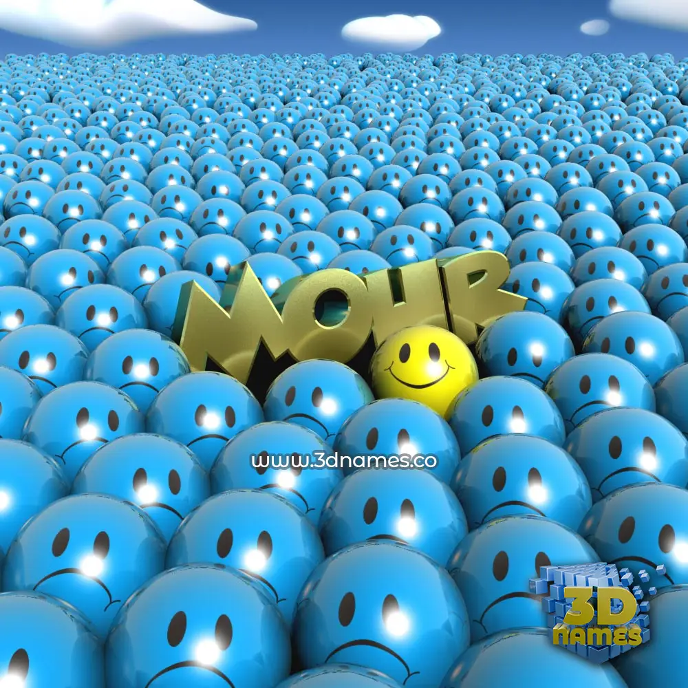 mohr in Special Smileys style - 3D name wallpaper