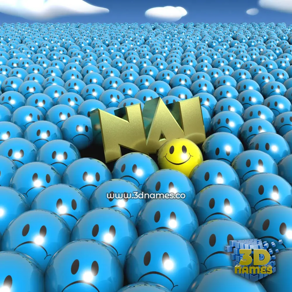 nai in Special Smileys style - 3D name wallpaper