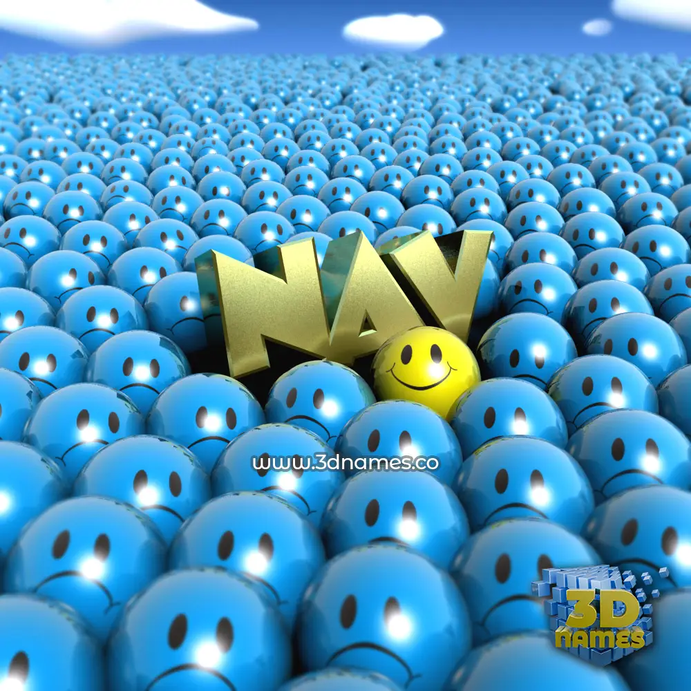 nav in Special Smileys style - 3D name wallpaper