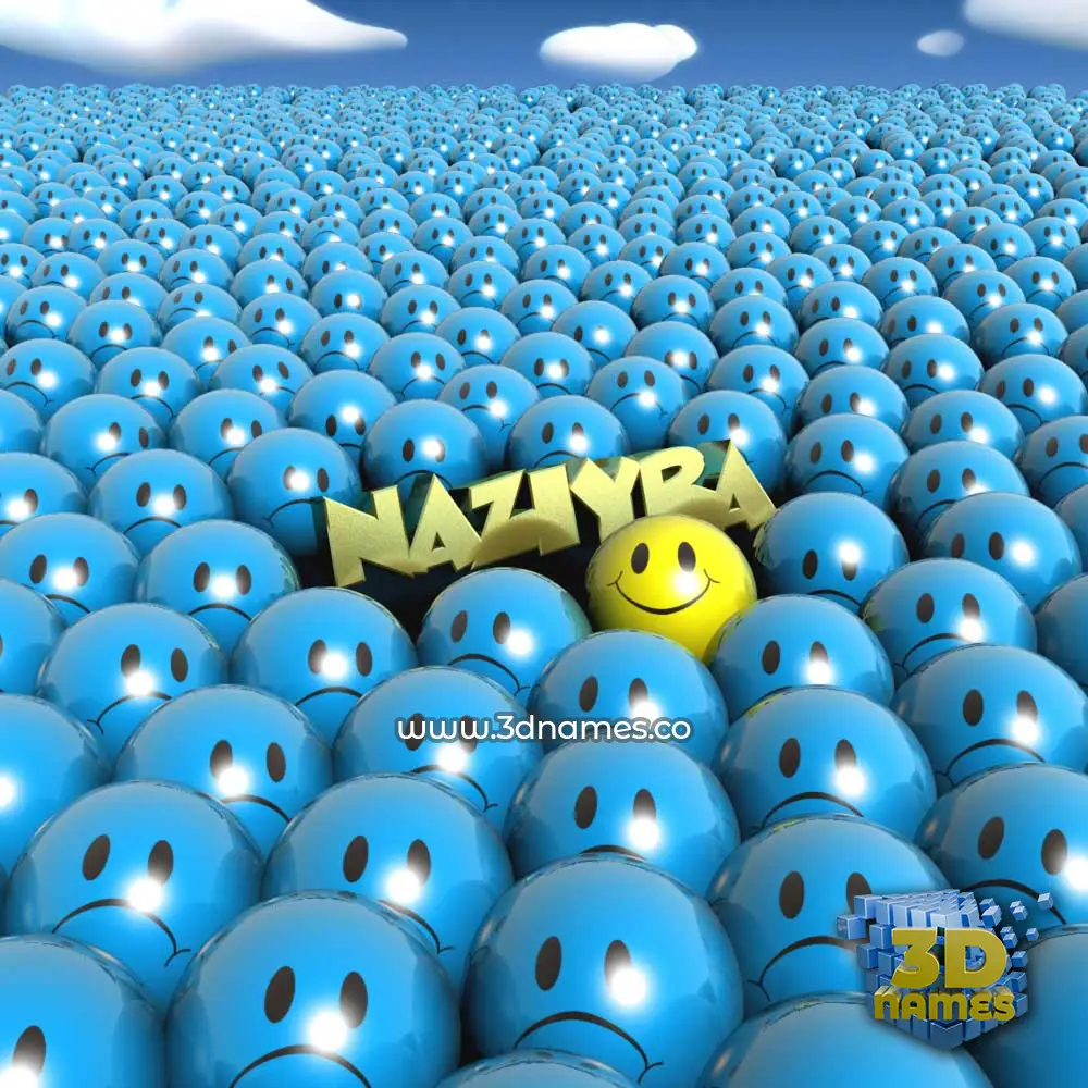 naziyra in Special Smileys style - 3D name wallpaper