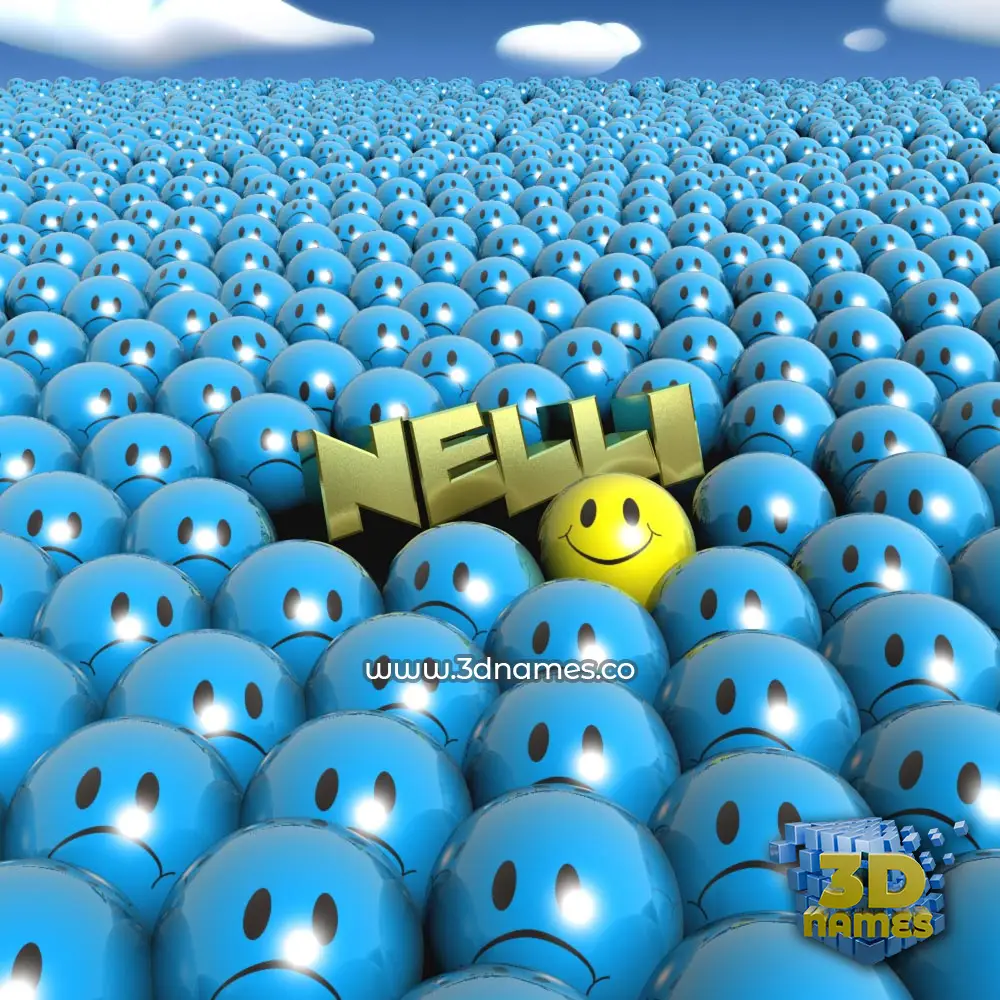 nelli in Special Smileys style - 3D name wallpaper