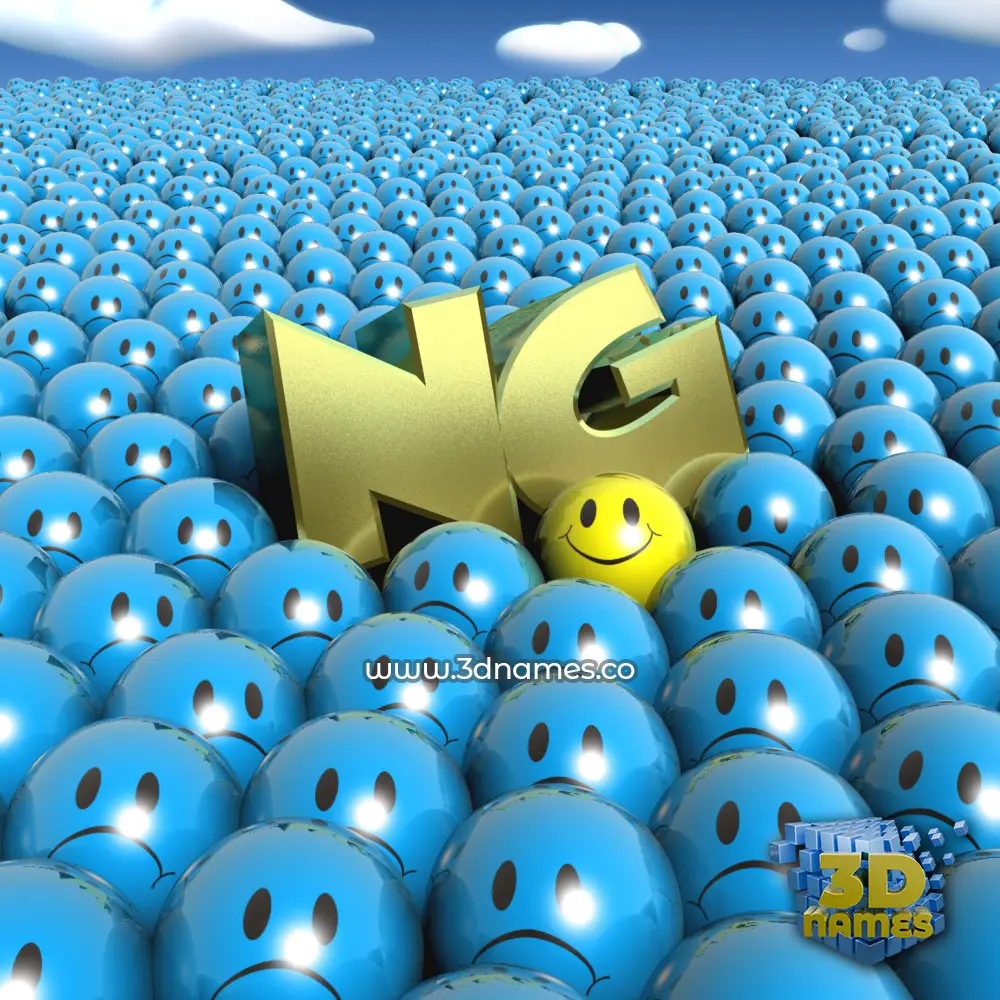 ng in Special Smileys style - 3D name wallpaper