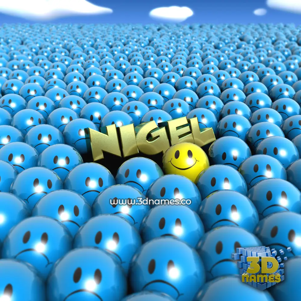 nigel in Special Smileys style - 3D name wallpaper