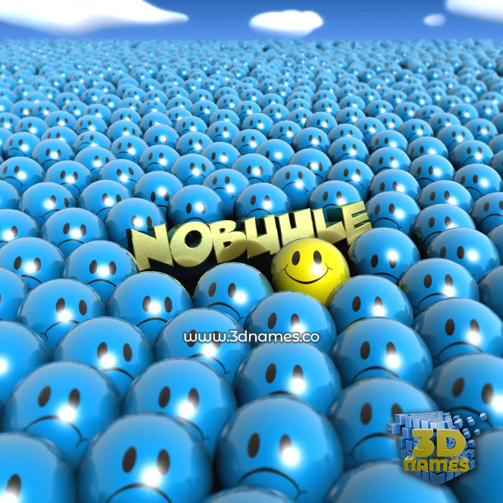 nobuhle in Special Smileys style - 3D name wallpaper