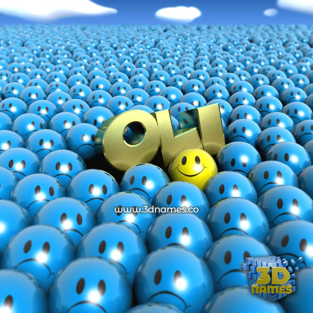 oli in Special Smileys style - 3D name wallpaper