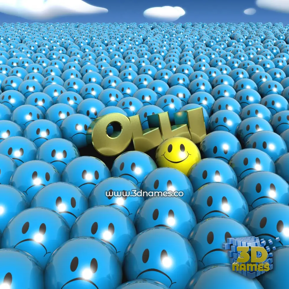 olli in Special Smileys style - 3D name wallpaper