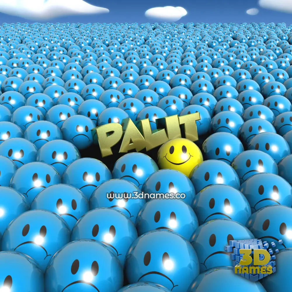 palit in Special Smileys style - 3D name wallpaper