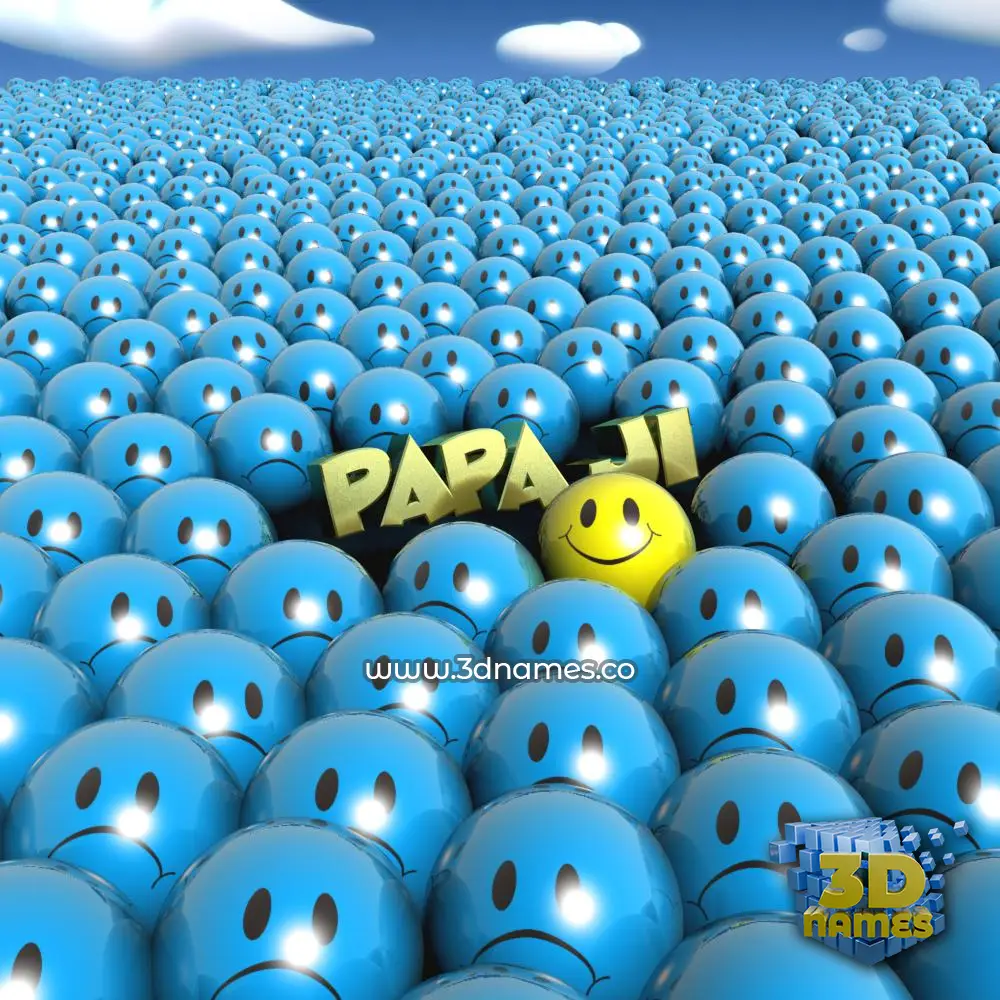 papa ji in Special Smileys style - 3D name wallpaper