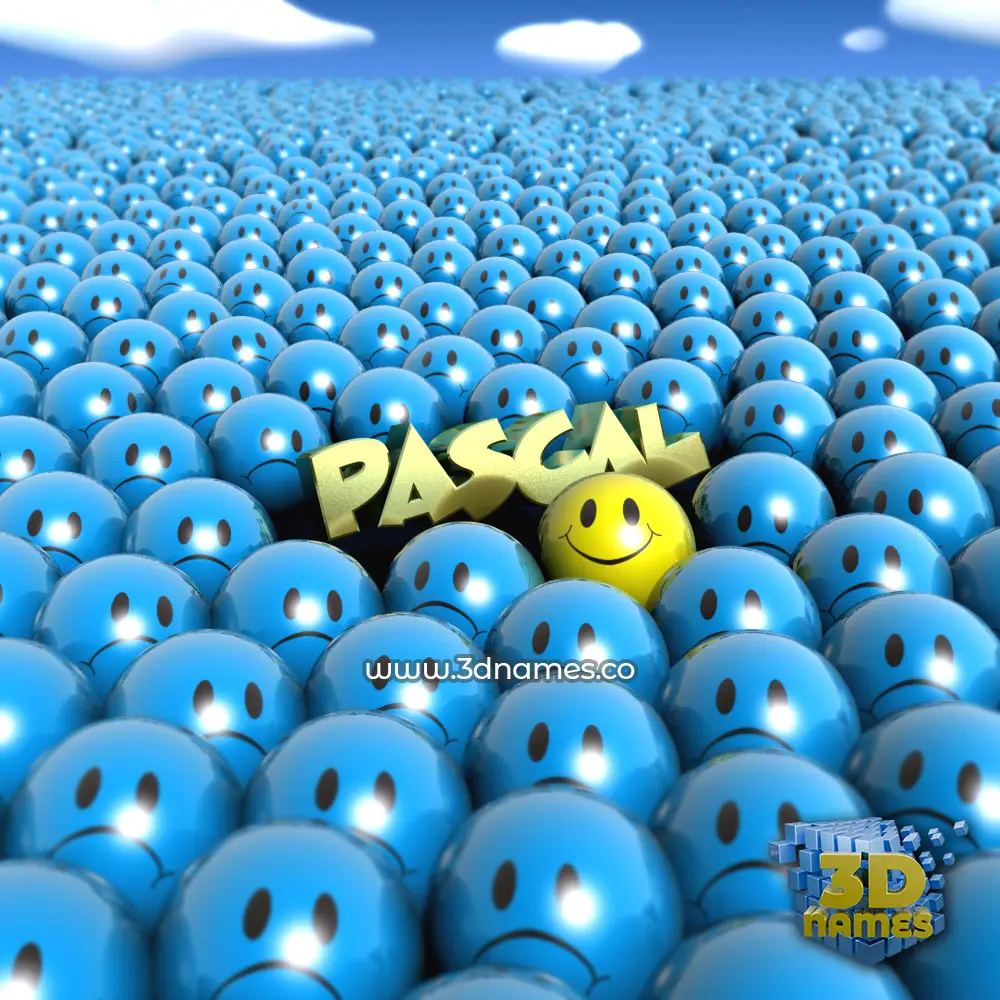 pascal in Special Smileys style - 3D name wallpaper