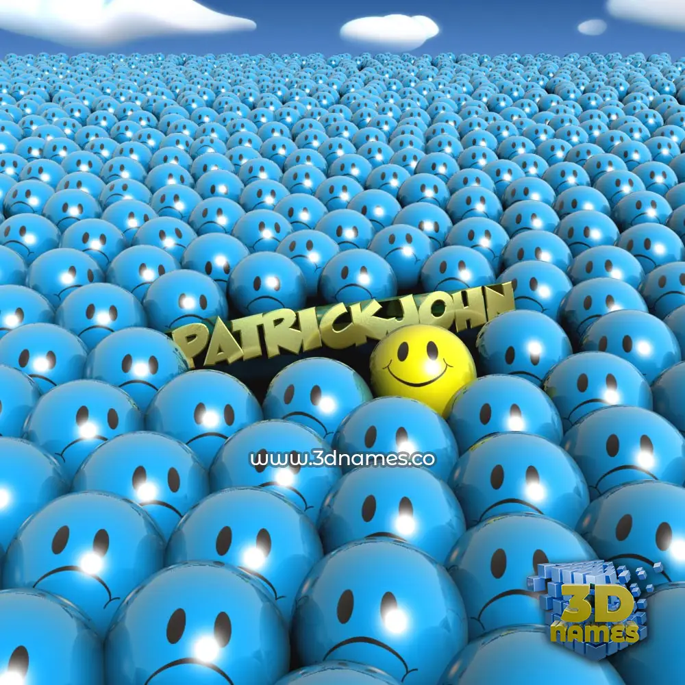 patrickjohn in Special Smileys style - 3D name wallpaper