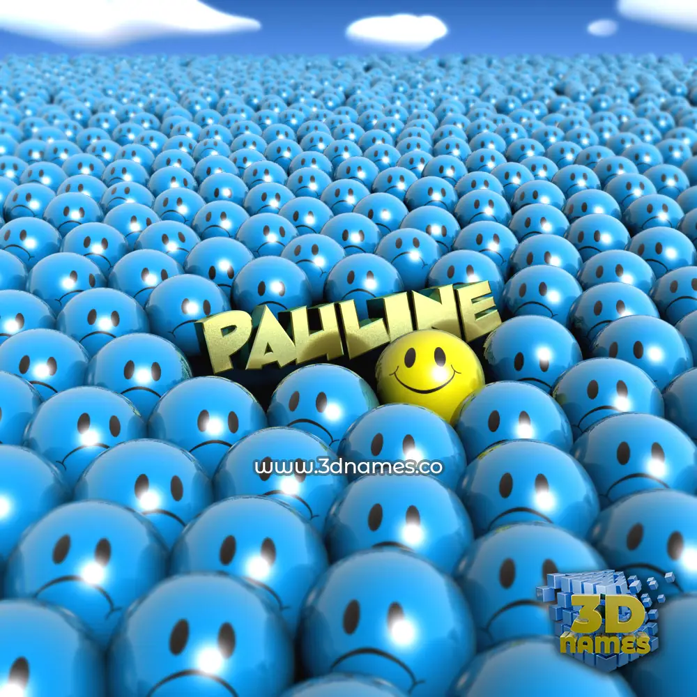 pauline in Special Smileys style - 3D name wallpaper