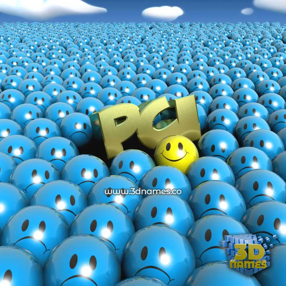 pci in Special Smileys style - 3D name wallpaper
