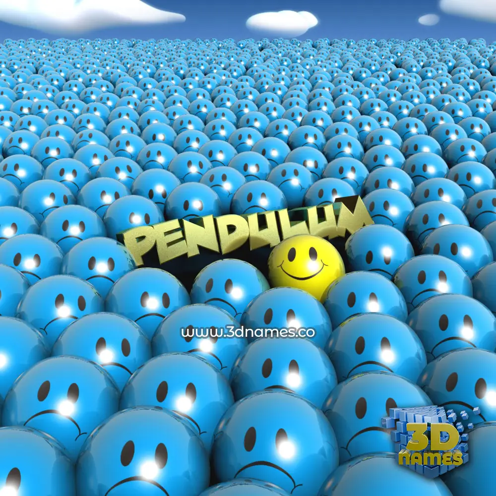 pendulum in Special Smileys style - 3D name wallpaper