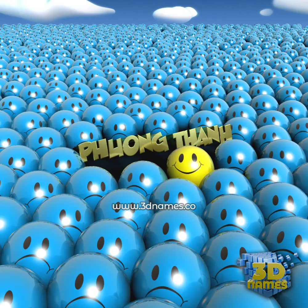 phuong thanh in Special Smileys style - 3D name wallpaper