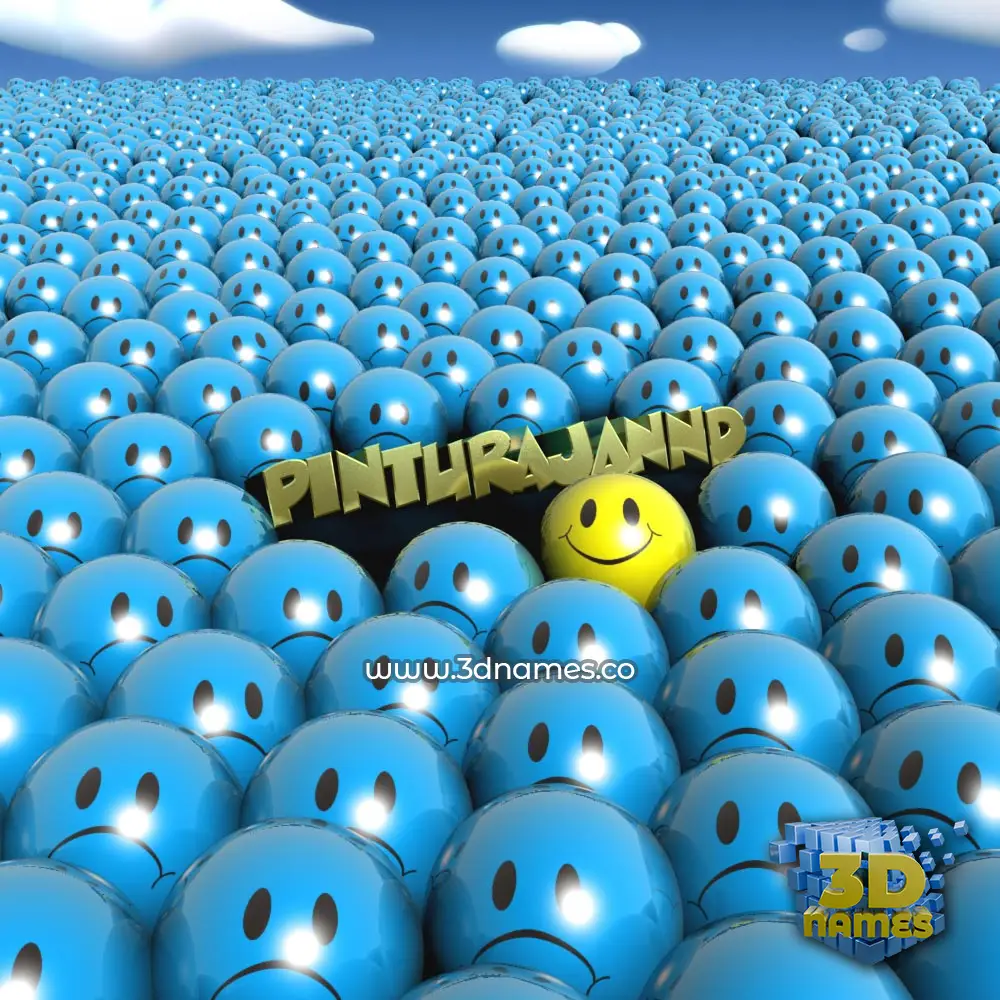 pinturajannd in Special Smileys style - 3D name wallpaper