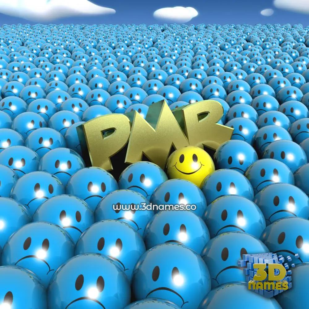 pmr in Special Smileys style - 3D name wallpaper