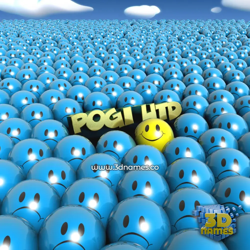 pogi utd in Special Smileys style - 3D name wallpaper