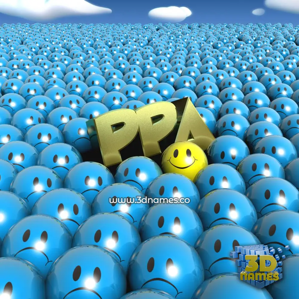ppa in Special Smileys style - 3D name wallpaper