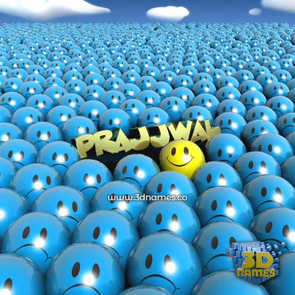 prajjwal in Special Smileys style - 3D name wallpaper