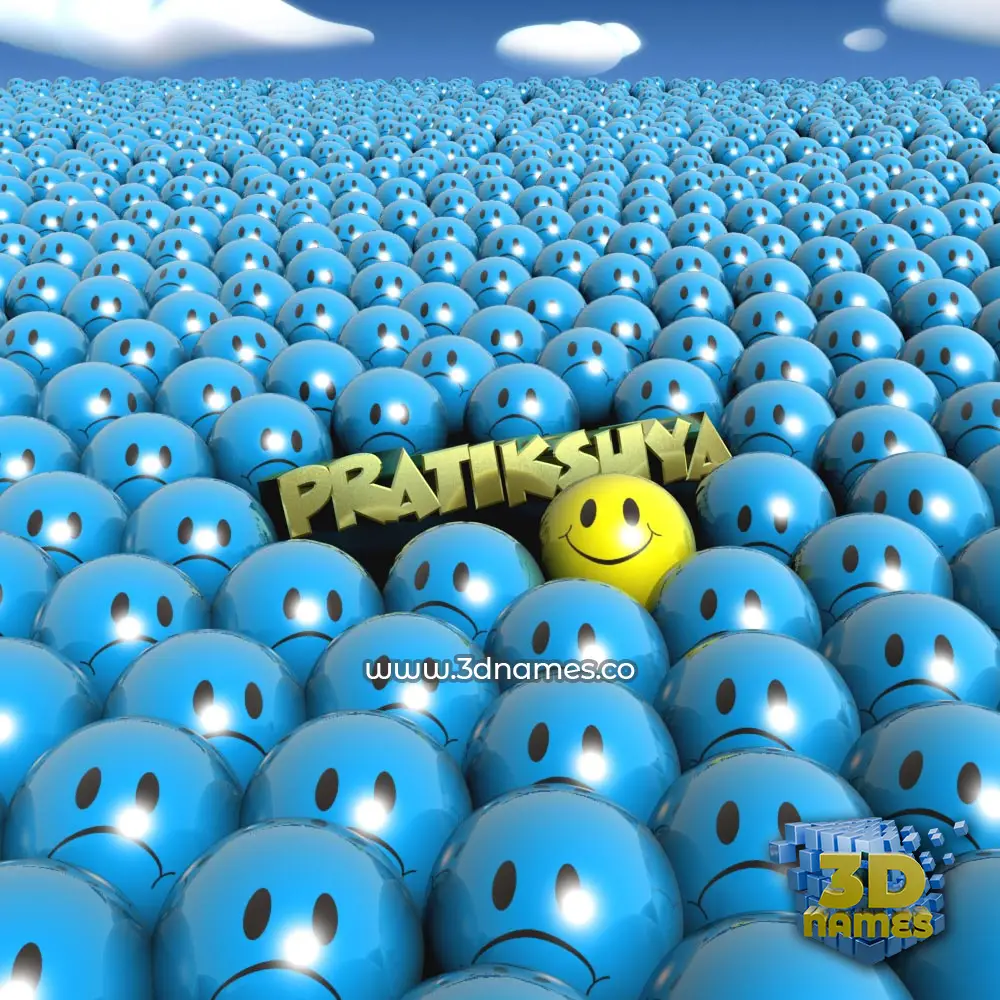 pratikshya in Special Smileys style - 3D name wallpaper