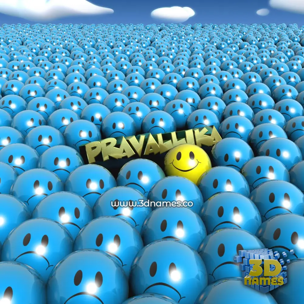 pravallika in Special Smileys style - 3D name wallpaper