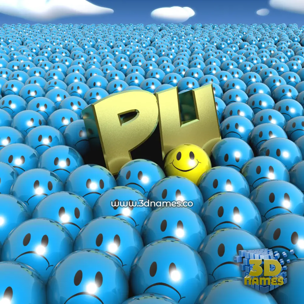 pu in Special Smileys style - 3D name wallpaper