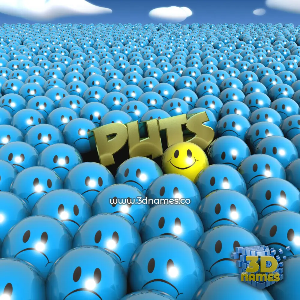 puts in Special Smileys style - 3D name wallpaper