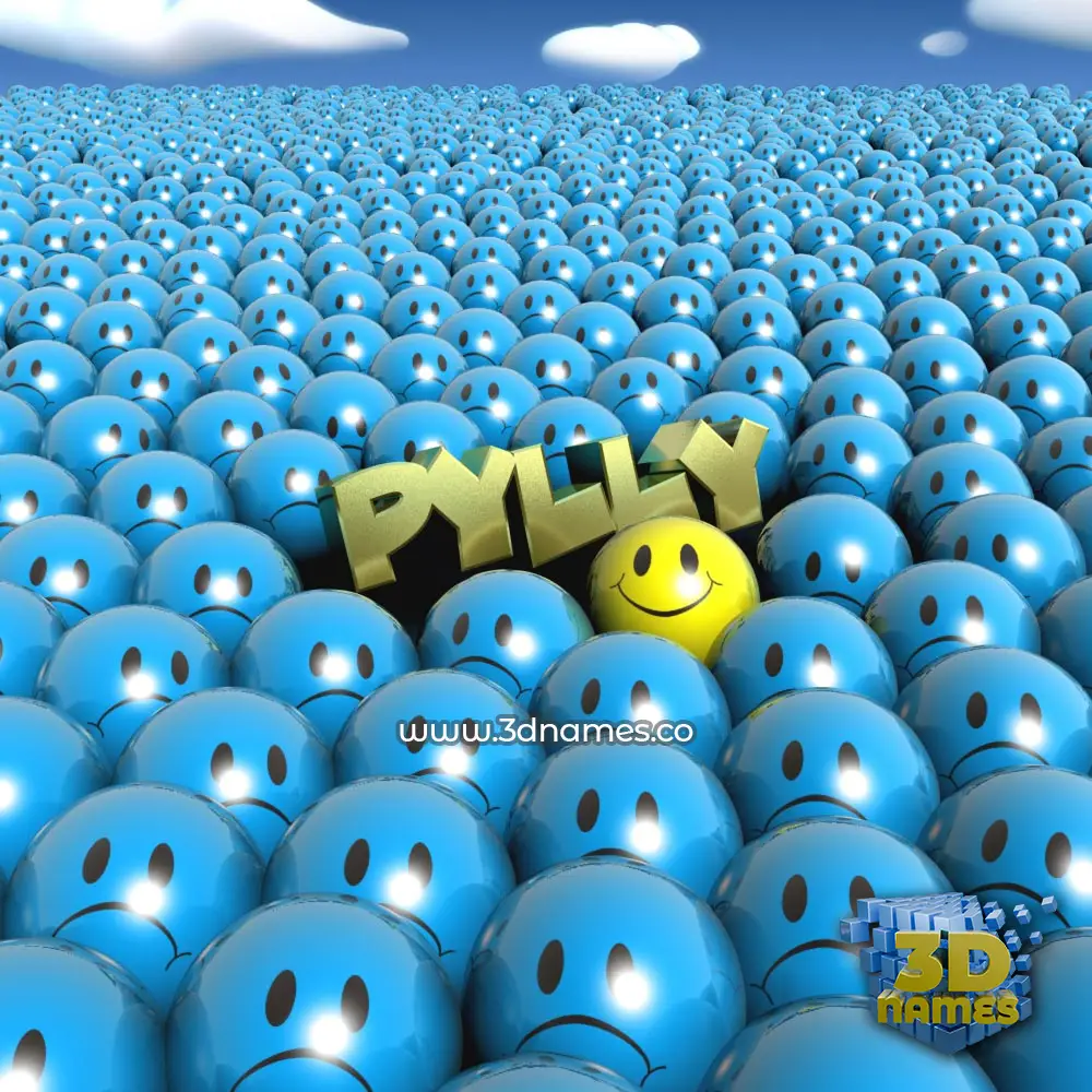 pylly in Special Smileys style - 3D name wallpaper