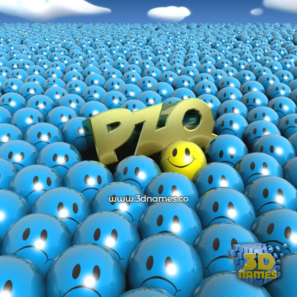 pzq in Special Smileys style - 3D name wallpaper